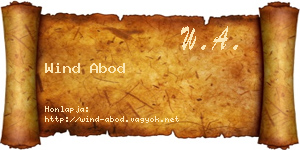 Wind Abod névjegykártya